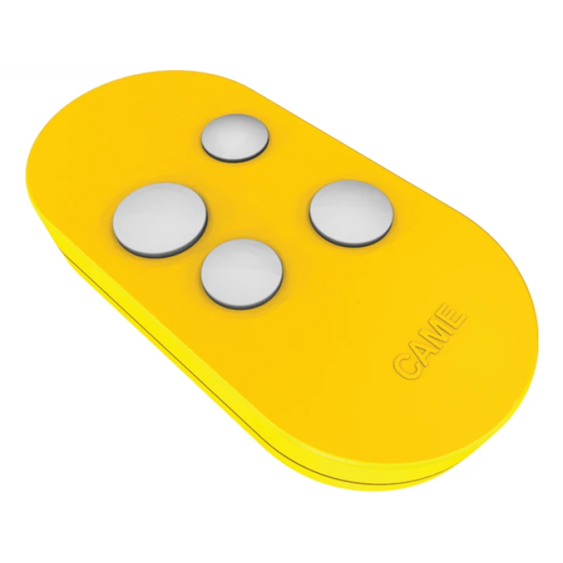 TOPD4RYS Télécommande Jaune 4 Canaux Rolling Code CAME 3 TOPD4RYS Télécommande Jaune 4 Canaux Rolling Code CAME