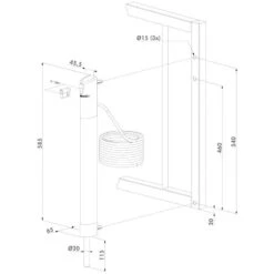 ELECTRADROP-ZILV Verrou De Sol électrique Motorisé Aluminium LOCINOX -BFT Soldes Magasin electradrop dimensions 1280px 800x800 1