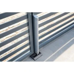 ELECTRADROP-ZILV Verrou De Sol électrique Motorisé Aluminium LOCINOX -BFT Soldes Magasin electradrop ogs silver on anthracite stripe gate 1920px 800x800