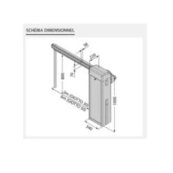 Kit GIOTTO 60S BT A U RAL 7015 Barrière Complète 6m Lisse Ronde BFT 24V 5 Kit GIOTTO 60S BT A U RAL 7015 Barrière Complète 6m Lisse Ronde BFT 24V -BFT Soldes Magasin giotto 30s 60s bt barriere bft 24v schema 800x800