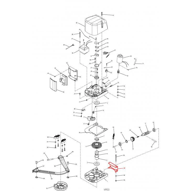 SUPPORT MURAL POUR VIRGO BFT (pour 2 Moteurs) 4 SUPPORT MURAL POUR VIRGO BFT (pour 2 Moteurs) – Image 2