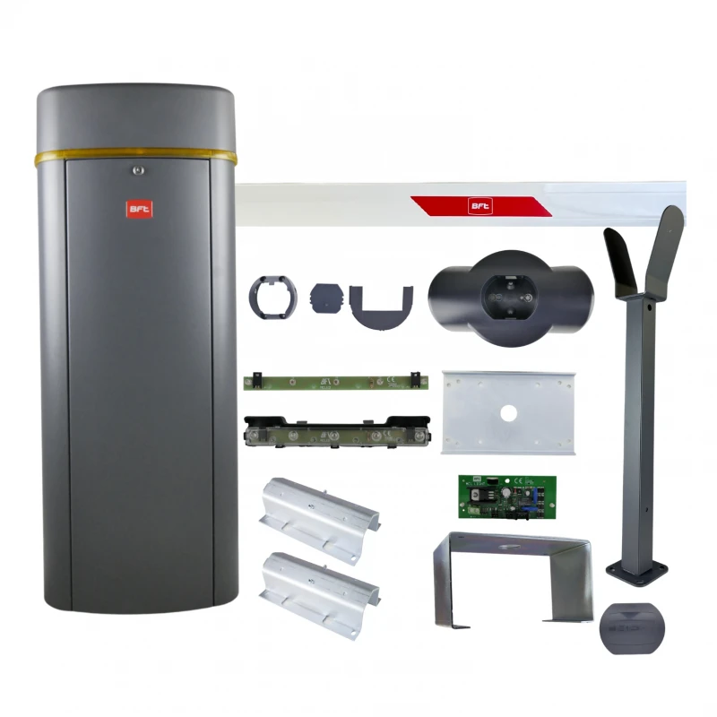 KIT MICHELANGELO BT A 60 U Barrière Grise Complète Lisse 6m Rectangulaire Avec Feu Intégré Au Corps BFT 24V 3 KIT MICHELANGELO BT A 60 U Barrière Grise Complète Lisse 6m Rectangulaire Avec Feu Intégré Au Corps BFT 24V