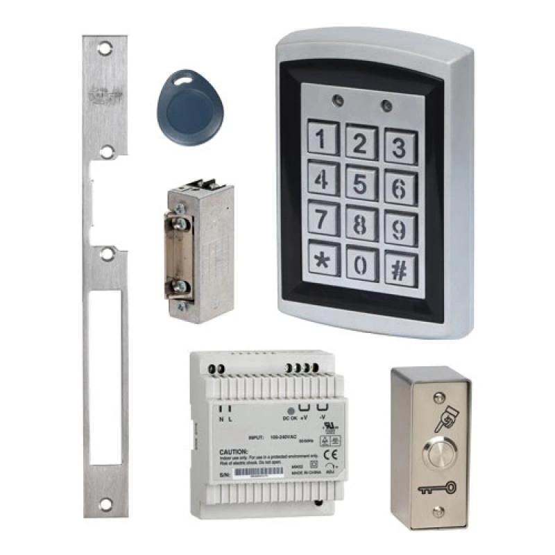 KRR1 Kit De Contrôle D'accès YAKA Avec Gâche à émission De Courant SEWOSY 12V 3 KRR1 Kit De Contrôle D'accès YAKA Avec Gâche à émission De Courant SEWOSY 12V