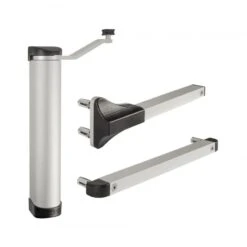 LION-ZILV Ferme-portail Compact Hydraulique Réglable pour Tout Type De Portail Aluminium LOCINOX