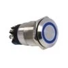 PB19NO+NC_B12ST BOUTON POUSSOIR SEUL INOX LED BLEU SANS PLAQUE SEWOSY 12V -BFT Soldes Magasin pb19nonc b12 st bouton poussoir sewosy 800x800