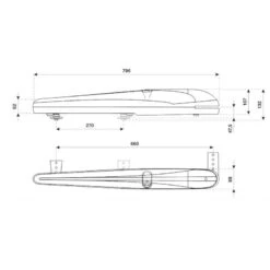 BOB3024E Motoréducteur électromécanique BENINCA -BFT Soldes Magasin schema bob3024e 800x800