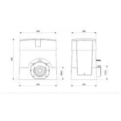 BULL1524 Motoréducteur électromécanique 24V BENINCA -BFT Soldes Magasin schema bull 1524 800x800