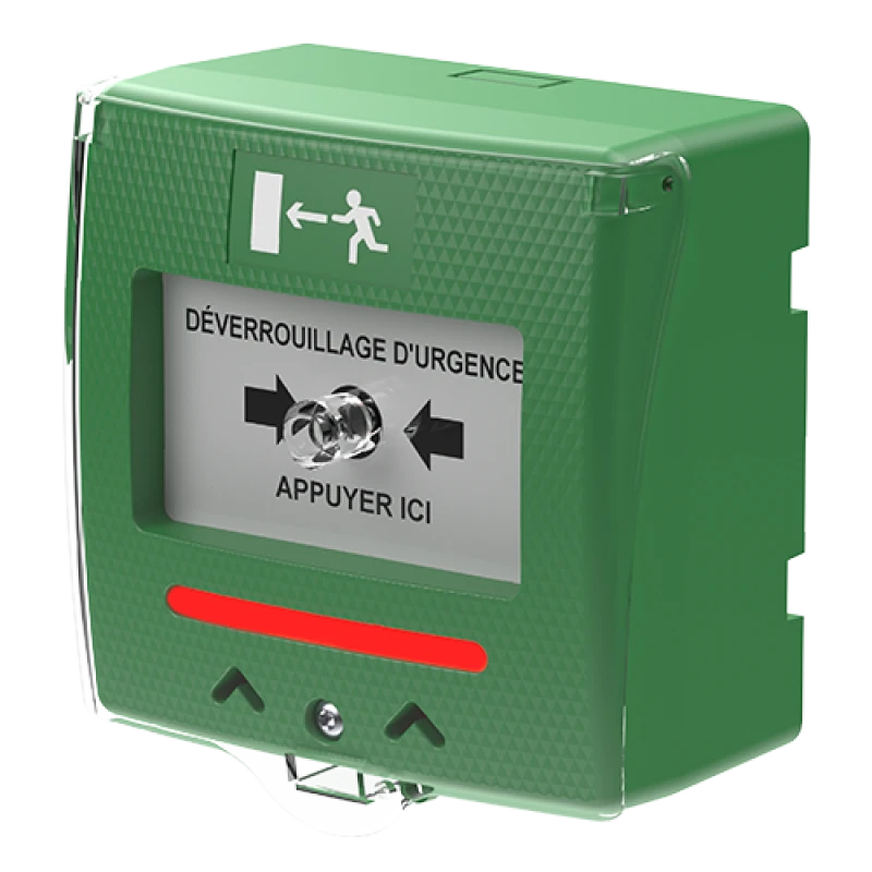 SHOKV3 Déclencheur Manuel Vert 2 Contacts + Buzzer Et Led + Capot SEWOSY 3 SHOKV3 Déclencheur Manuel Vert 2 Contacts + Buzzer Et Led + Capot SEWOSY